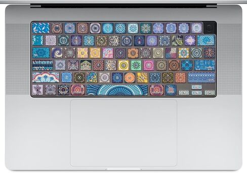 Keyboard Cover for MacBook Pro 14''/16'' (A2442 A2779 A2918 A2992 A2485 A2780 A2991) M1 M2 M3 Pro/Max, MacBook Air 13.6''/15'' (A2941 A3114 A2681 A3113) M2 M3, Bohemian in Saudi Arabia