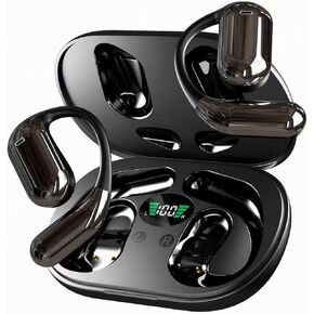 Hsility Wireless Earbuds Bluetooth Earbuds Built-in Mic with Ear Hooks 50H Playtime Ear Buds LED Display Charging Case Waterproof Design for Running Fitness in Saudi Arabia