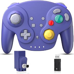 2.4 GHz Wireless GameCube Controller for Switch 1 & 2, NGC Console, Indigo in Kuwait