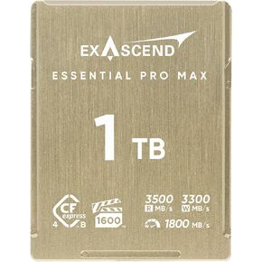 Exascend Essential Pro Max CFexpress 4.0 Type B Memory Card, Max. Read 3500 MB/s, VPG1600-Certified (1, TB) in Kuwait