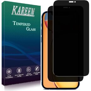 KAREEN 2 Pack Privacy Screen Protector For iPhone 12, 12 Pro 6.1 Inch in Kuwait