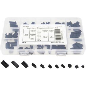 Silicone Anti Dust Cover Plug Stopper Cap Kit, Black, 11 Sizes, 110 Pcs in Kuwait