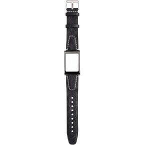 22mm Leather Band for Amazfit Helio Strap with Metal Bumper Case in Saudi Arabia