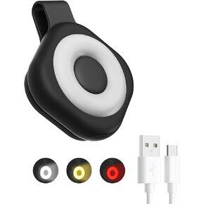 Magnetic Clip Light Rechargeable LED Portable Light with 6 Brightness 3 Color Modes Hands‑Free Silicone Clip On Safety Light for Nurse Night Shift, Walking, Dog Walking, Running, Camping, Emergency in Kuwait