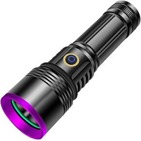 LUXNOVAQ 30W 365nm UV Flashlight USB Rechargeable UV Light with Filter Lens in Saudi Arabia