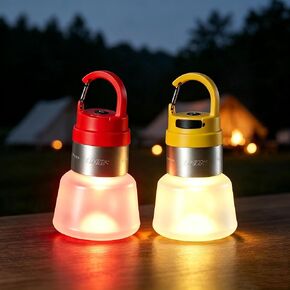Rechargeable Camping Light Lantern Outdoor Tent Light with Clip Hook 2Packs in Kuwait