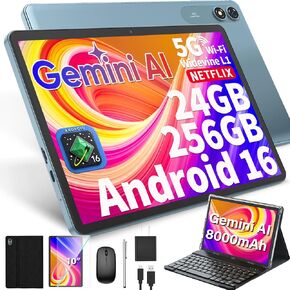 10 inch Tablet with Keyboard - Android 16 Tablet with 24GB+256GB+2TB Expand in Kuwait