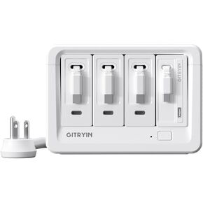 Gitryin 1 65W, 3 40W Type-C Retractable Wall Chargers and 1 Power Strip, 12-in-1 Modular Charging Station in Kuwait