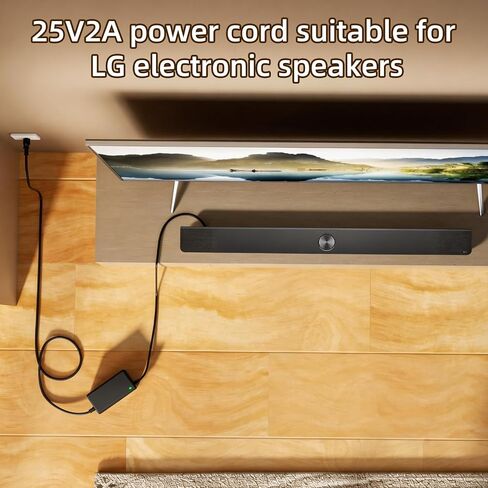 25V Power Adapter for LG SoundBar Power Cord for LG SN8YG SN7Y SN7R SN6Y SN5Y SJ4 SJ4Y SJC8 SJ5 NB3540 NB3730A NB3732A NB3740 NB3740A NB4530 LAS851M DA-50F25 DA -38A25 EAY62909702 AC Adapter in Kuwait