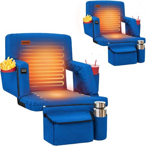 Overmont Heated Stadium Seat with Back Support for Bleachers in Saudi Arabia