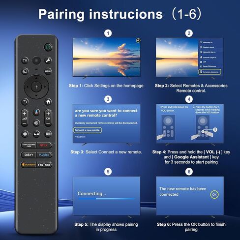 RMF-TX920U Replacement Voice Remote for Sony Bravia TVs, with Backlit in Kuwait