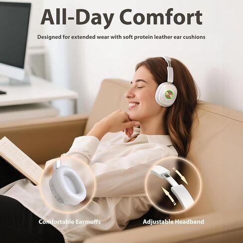Earbay Wireless Headphones for TV Watching, TV Headset Wireless for Seniors with Transmitter Charging Dock, Bluetooth V5.4 Over Ear TV Headphones &No Audio Delay, Gift for Elderly/Parents in Kuwait