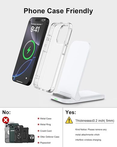 Pixel Wireless Charger 15W Fast Charging Foldable Stand for Google Pixel 10 in Kuwait