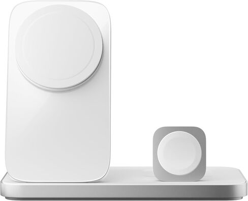 NOMAD Stand One Max Carbide, Apple Charging Station, 25W Qi2 MagSafe Charging Stand for iPhone, Apple Watch and AirPods, 3 in 1 Wireless Charging Station, Metal Glass Charging Dock in Saudi Arabia