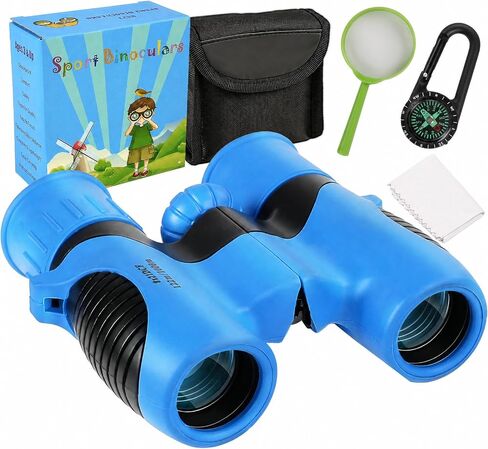 Portable Kids Binoculars 8x21 - Compact Shockproof Real Binoculars for Kids in Saudi Arabia