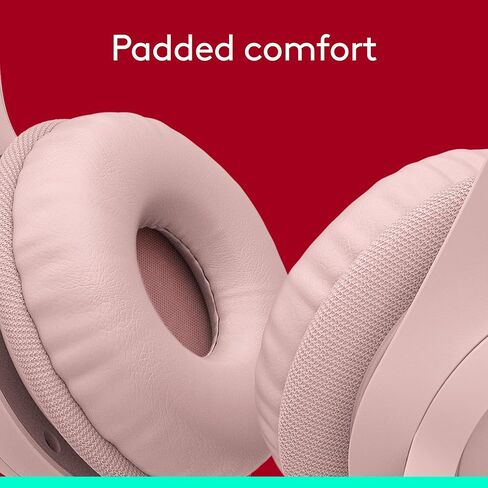 Logitech H390 Gaming Headphones, Wired Headphones with Mic, USB Headset with Microphone for PC, Noise Cancelling Microphone for Video Meetings, Music, Gaming - Rose, Pack of 4 in Kuwait