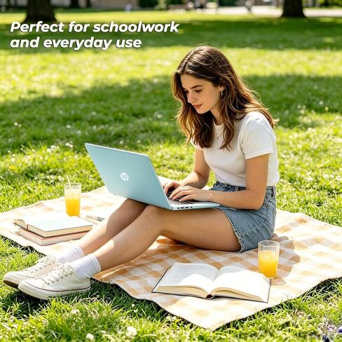 HP Everyday Laptop with Copilot AI • 2026 Edition • 128GB SSD + 1TB OneDrive • AMD High Performance Processor • Microsoft 365 • Thin & Portable • Long Battery Life • Windows 11 in Kuwait