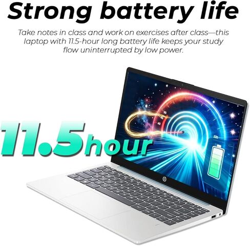 HP Everyday Laptop with Copilot AI • 2026 Edition • 128GB SSD + 1TB OneDrive • AMD High Performance Processor • Microsoft 365 • Thin & Portable • Long Battery Life • Windows 11 in Kuwait