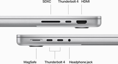 Apple 2023 MacBook Pro with Apple M3 Pro Chip, 14-inch, 18GB RAM, 512GB SSD Storage Silver (Renewed) in Kuwait