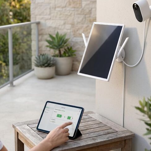 GOWENIC Solar WiFi Modem, High Gain Antennas, Water Proof Design, Reliable Solar Power Supply, with 26000mAh Battery, for Garden Farm in Kuwait