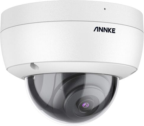 ANNKE C500 Dome 5MP PoE Security IP Camera, H.265+, 100ft EXIR 2.0 Night Vision, 120 dB WDR & 3D DNR, Support 256GB TF Card, Remote Access, Built-in Mic, Outdoor Indoor Surveillance, IP67 Weatherproof in Kuwait
