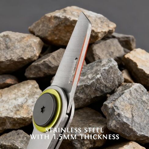Compact Zipper Knife | EDC Folding Knife | Outdoor Survival Gear & Keychain Tool for Camping, Hiking(1Packs) in Saudi Arabia