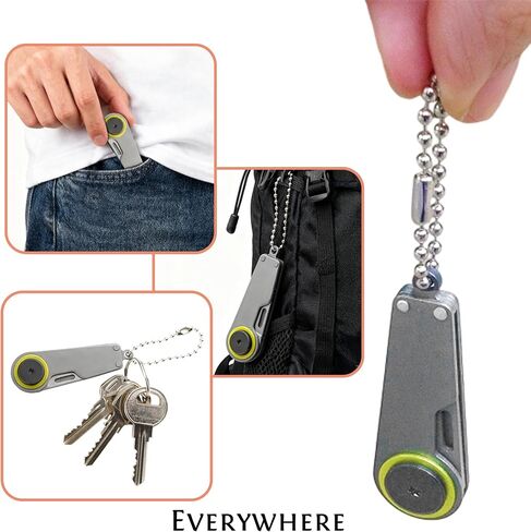 Compact Zipper Knife | EDC Folding Knife | Outdoor Survival Gear & Keychain Tool for Camping, Hiking(1Packs) in Saudi Arabia