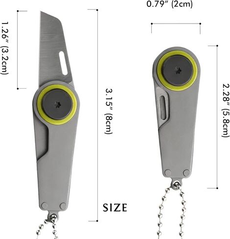 Compact Zipper Knife | EDC Folding Knife | Outdoor Survival Gear & Keychain Tool for Camping, Hiking(1Packs) in Saudi Arabia