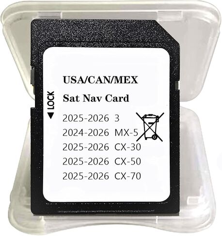 Navigation SD Card KR9D66EZ1B – Offline GPS with HUD Support, Compatible with 2025-2026 Mazda 3/CX-30/CX-50/CX-70, 2024-2026 MX-5, 2026 CX-90, USA/CAN/MEX Maps in Kuwait