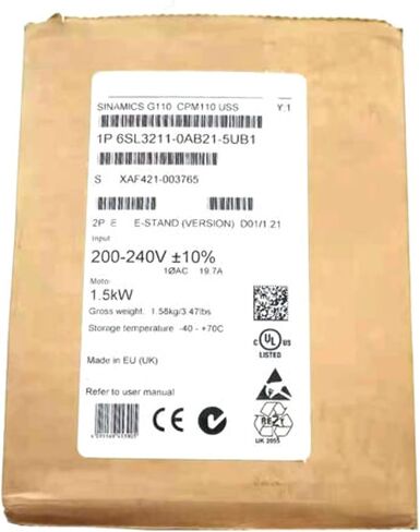SMOCONE Expedited 6SL3211-0AB21-5UB1 New and Sealed in Box 6SL32110AB215UB1 1 Year Warranty in Kuwait