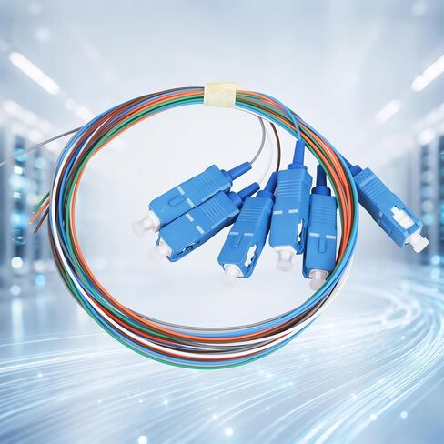 6 Duplex 12 Port Wall Mount Fiber Enclosure - SC-UPC SM Kit, 1.2m Pigtails in Kuwait