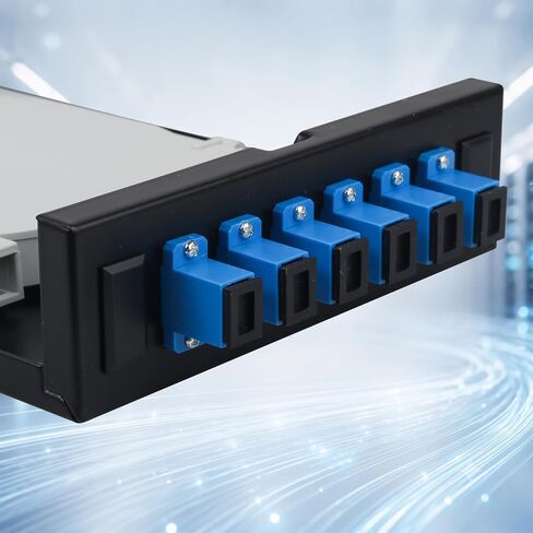 6 Duplex 12 Port Wall Mount Fiber Enclosure - SC-UPC SM Kit, 1.2m Pigtails in Kuwait
