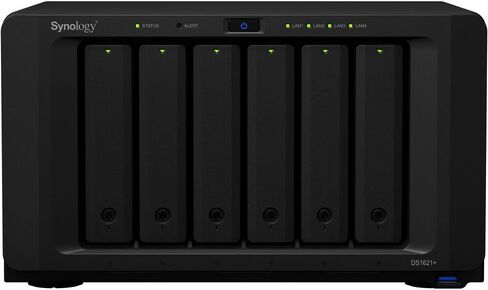 Synology DiskStation DS1621+ NAS Server for Business with Ryzen CPU, 32GB Memory, 24TB SSD Storage, DSM Operating System, iSCSI Target Ready in Kuwait