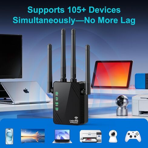 WiFi Extender, Dual Band WiFi Extender Signal Booster in Kuwait
