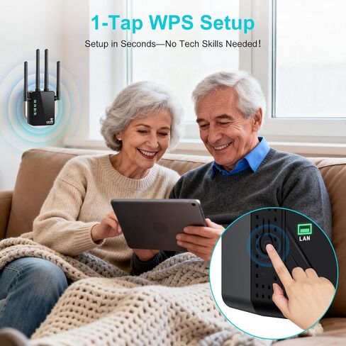 WiFi Extender, Dual Band WiFi Extender Signal Booster in Kuwait