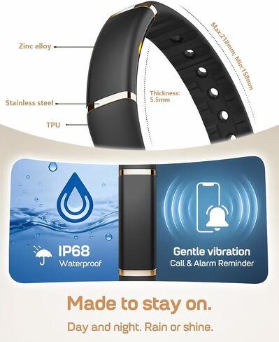 FITVII Screenless Fitness Tracker for Women Men, Health & Fitness Wearable in Kuwait
