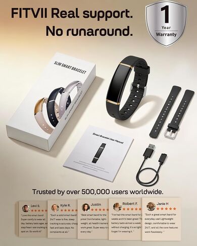 FITVII Screenless Fitness Tracker for Women Men, Health & Fitness Wearable in Kuwait