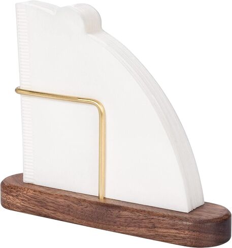 Walnut & Brass Coffee Filter Holder for #1#2 V60 in Kuwait