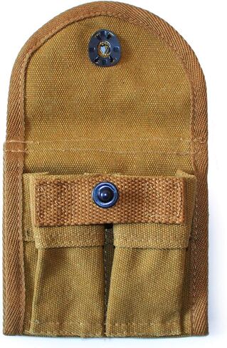 WW2 US M1 Carbine Ammo Pouch 2 Cells Magazine Bag Khaki Color in Kuwait