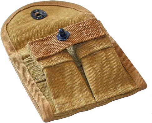 WW2 US M1 Carbine Ammo Pouch 2 Cells Magazine Bag Khaki Color in Kuwait