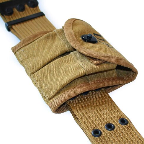 WW2 US M1 Carbine Ammo Pouch 2 Cells Magazine Bag Khaki Color in Kuwait