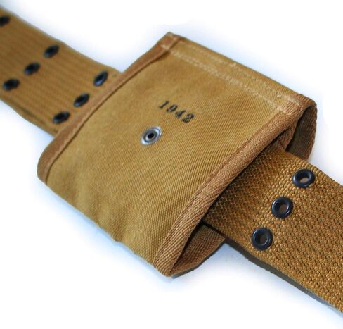 WW2 US M1 Carbine Ammo Pouch 2 Cells Magazine Bag Khaki Color in Kuwait