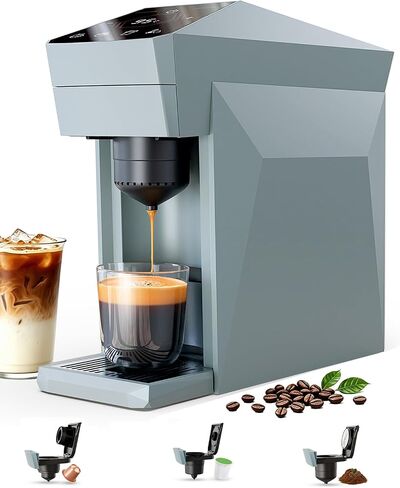i Cafilas 3-in-1 Espresso Machine Compatible with Nespresso, K-Cup & Ground in Kuwait