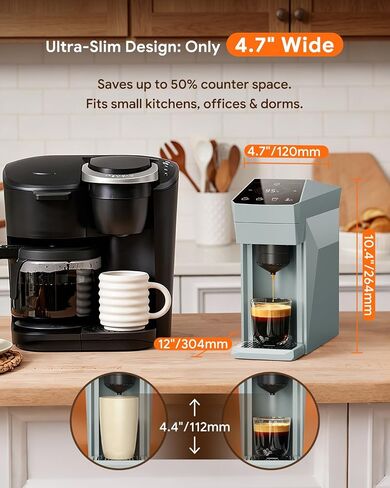 i Cafilas 3-in-1 Espresso Machine Compatible with Nespresso, K-Cup & Ground in Kuwait