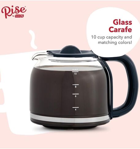 Rise by Dash 10 Cups Black Coffee Maker in Saudi Arabia