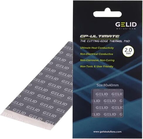 Thin Silicone Thermal Pad Efficient Heat Transfer Computer CPU GPU Cooling Sheet 0.5/1 / 1.5/2 / 2.5 / 3MM Silicone Computer Thermal Pad in Kuwait