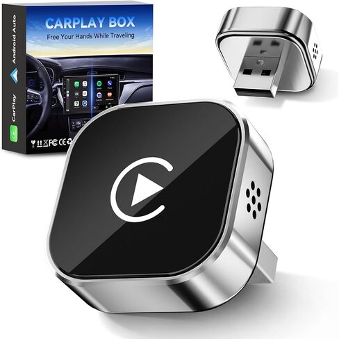 2026 Wireless Car Adapter - Universal Smart Screen Converter, USB-C/Type-C,Plug & Play, Zero Delay Needs Built-in Vehicle System (Silver) in Saudi Arabia