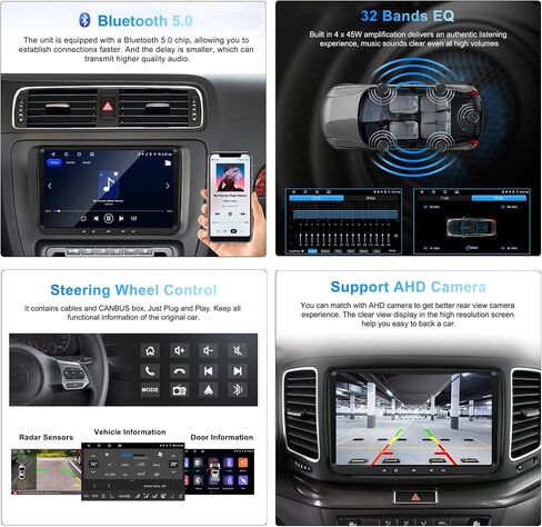 Car Radio for VW Passat Golf MK5 MK6 Jetta T5 EOS Polo Touran Seat Sharan in Kuwait