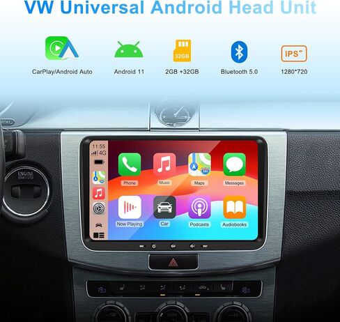 Car Radio for VW Passat Golf MK5 MK6 Jetta T5 EOS Polo Touran Seat Sharan in Kuwait