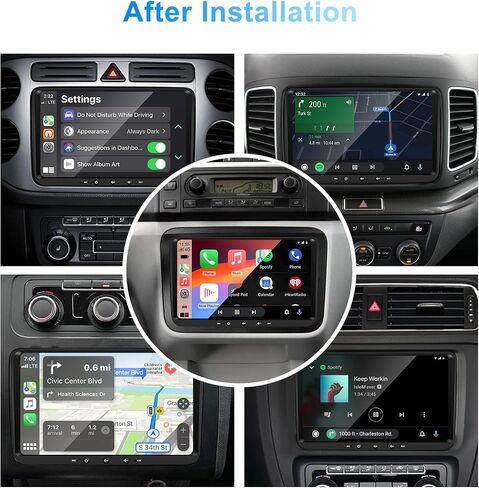 Car Radio for VW Passat Golf MK5 MK6 Jetta T5 EOS Polo Touran Seat Sharan in Kuwait